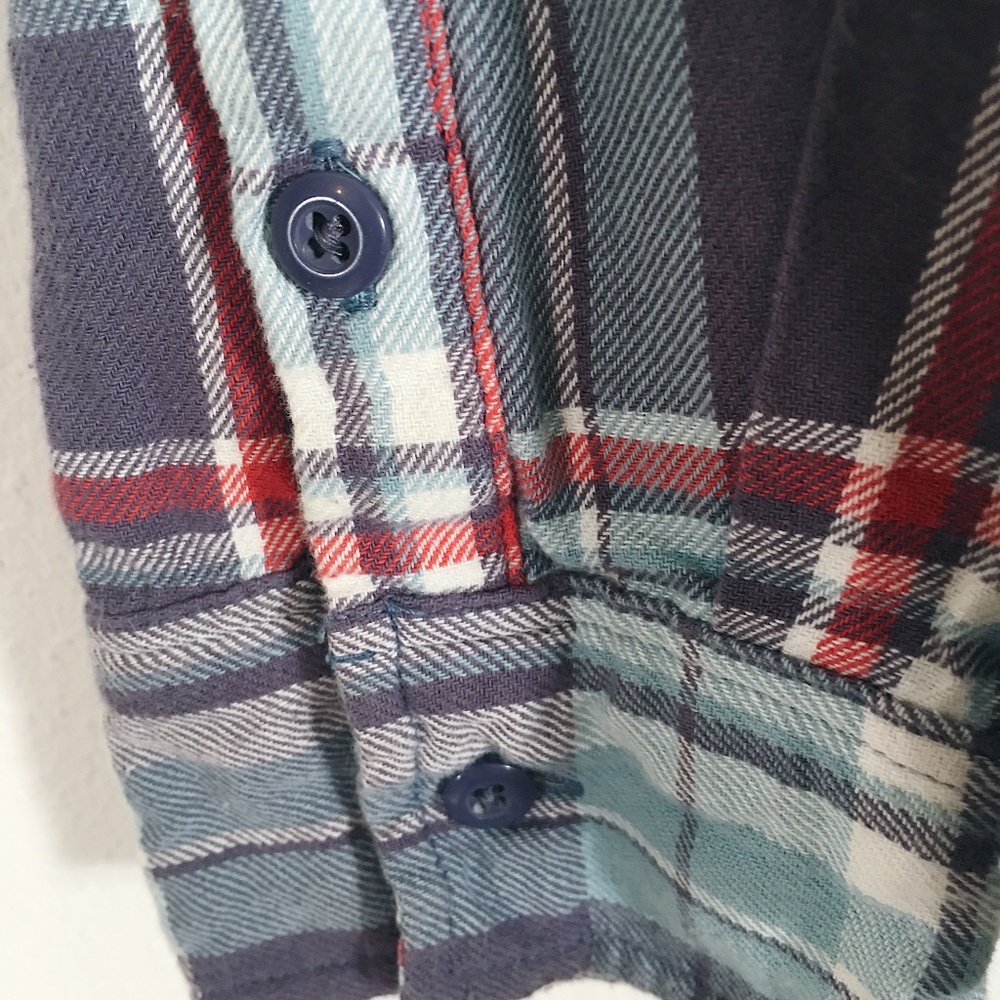 Mudd Juniors Plaid Long Sleeve Shirt, M